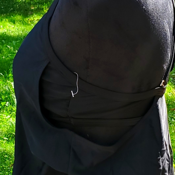 Athleta Laguna Side Scrunch Tankini Black Swim Dress - 34B/C - Picture 8 of 8